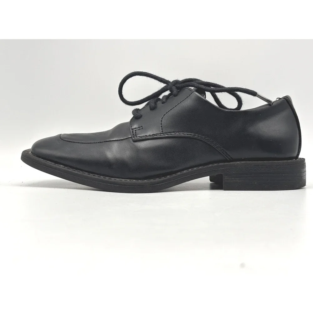 Borelli Boys Black Lace Up Dress Shoes Size 3 Made in Italy Oxfords Formal